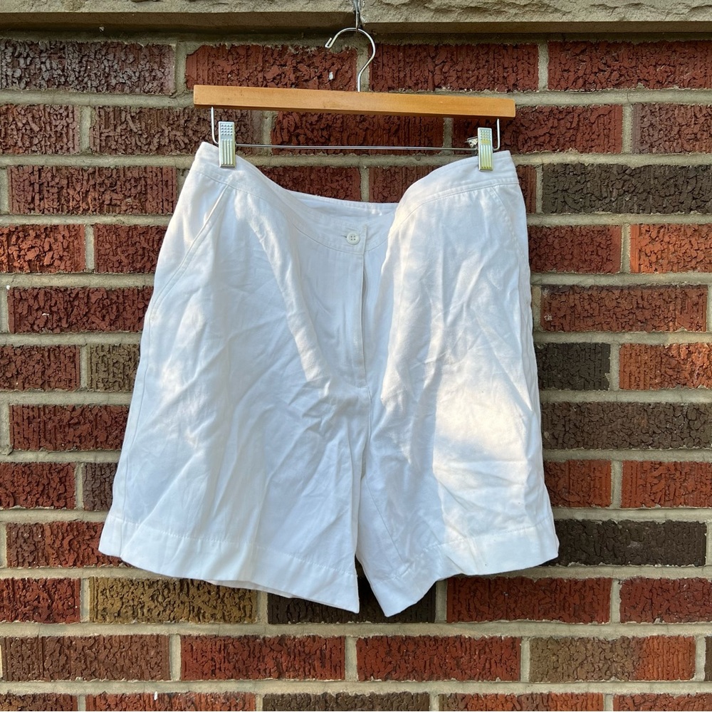 Studio Works White Bermuda Shorts